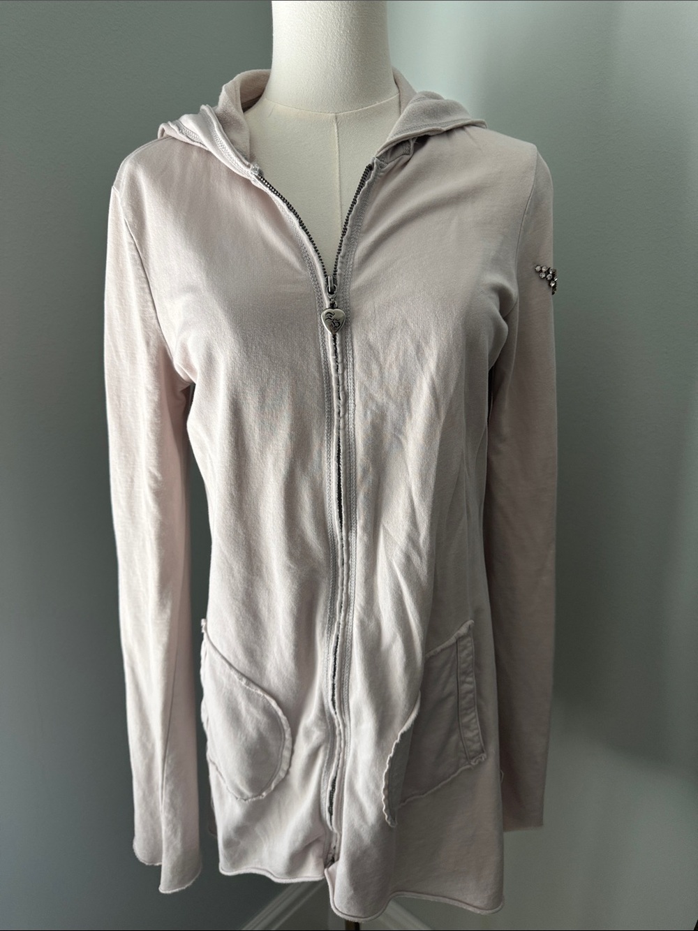Source Unknown Light Blush Hooded Zip Utility Jacket